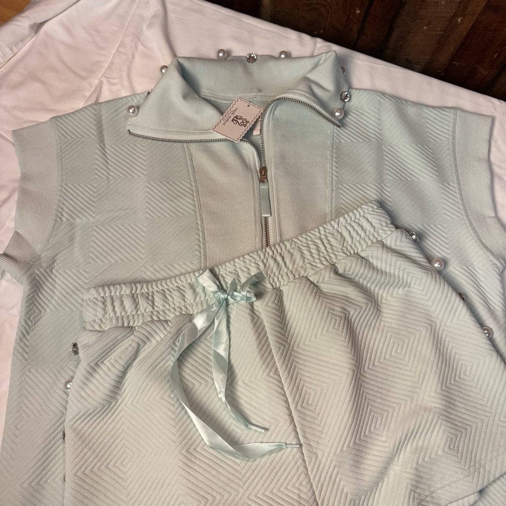 Simply Southern  shirt shirt set… sea foam  green. Soft and elegant